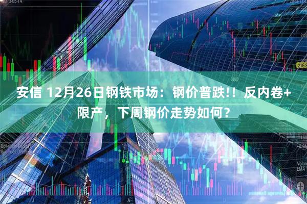 安信 12月26日钢铁市场:钢价普跌!!反内卷+限产,下周钢价走势如何?